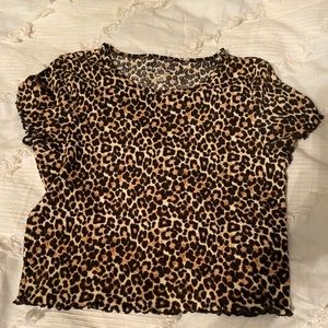American Eagle size medium cheetah crop top